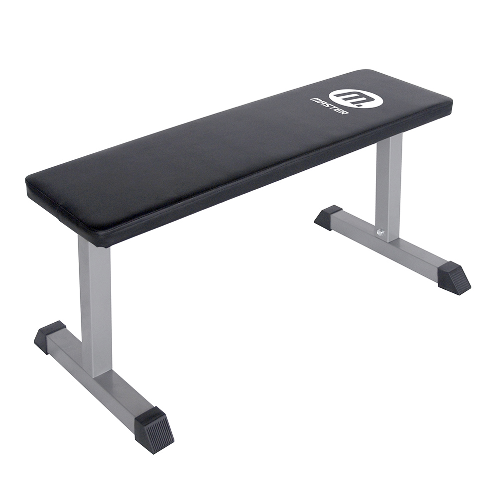 Träningsbänk Master Fitness Flat Bench Silver